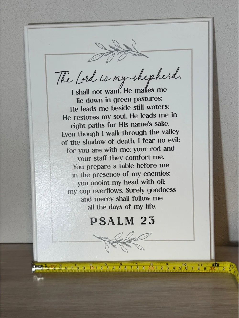 Psalm 23 Wall Art Picture Frame